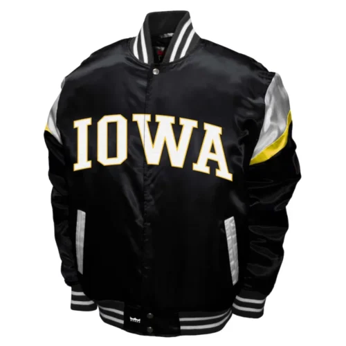 Iowa Hawkeyes Power Satin Varsity Jacket