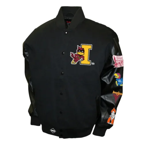 Iowa State Cyclones Big 8 Conference Wool & Leather Varsity Jacket