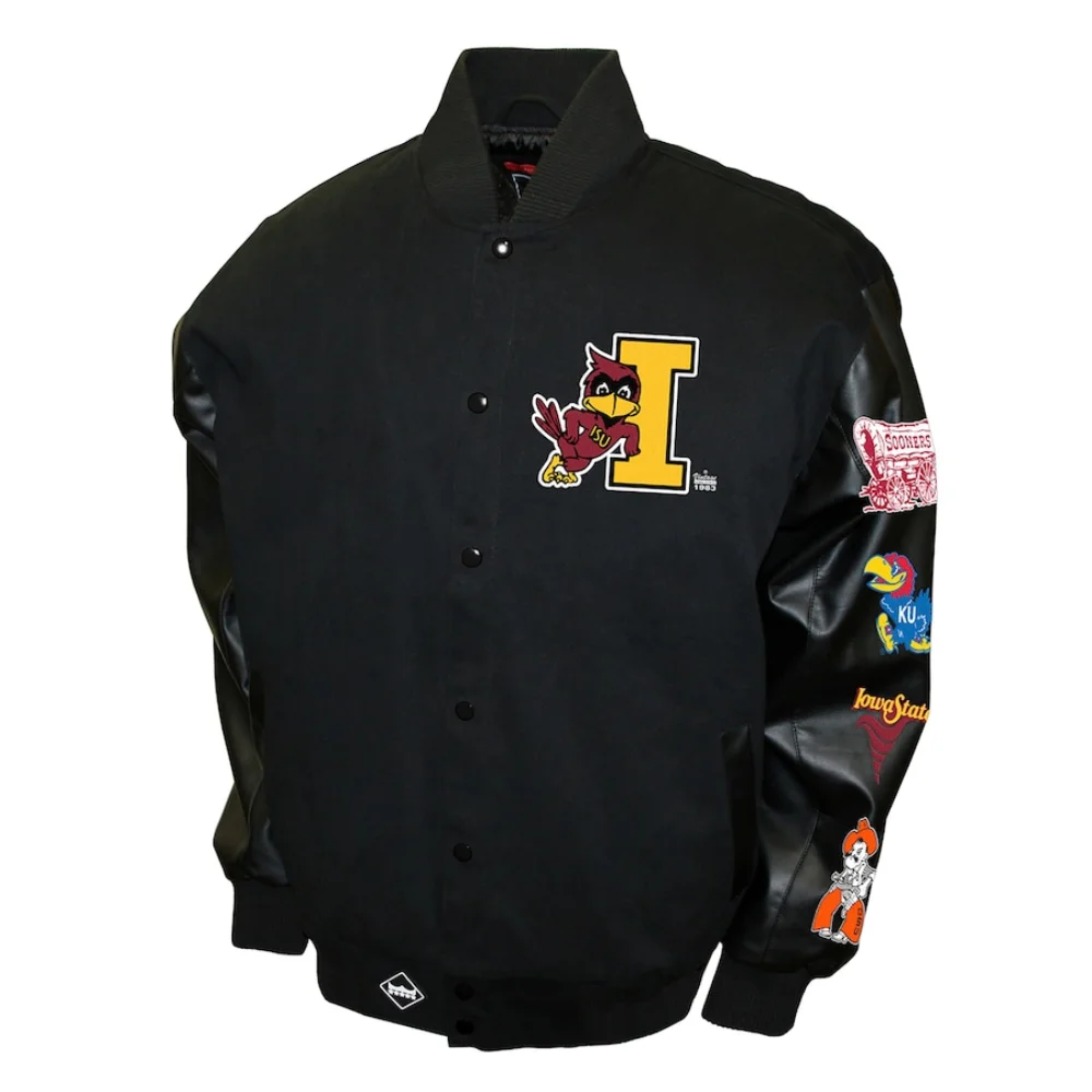 Iowa State Cyclones Big 8 Conference Wool & Leather Varsity Jacket
