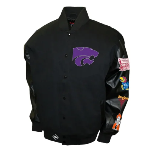 Kansas State Wildcats Big 8 Conference Wool & Leather Varsity Jacket