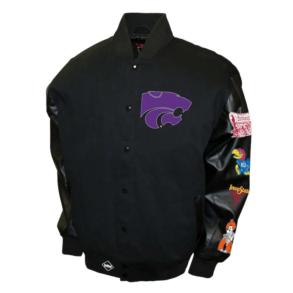 Kansas State Wildcats Big 8 Conference Wool & Leather Varsity Jacket