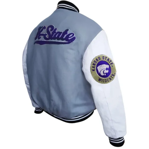 Alternative view of Kansas State Wildcats  Graduate Wool & Leather Varsity Jacket