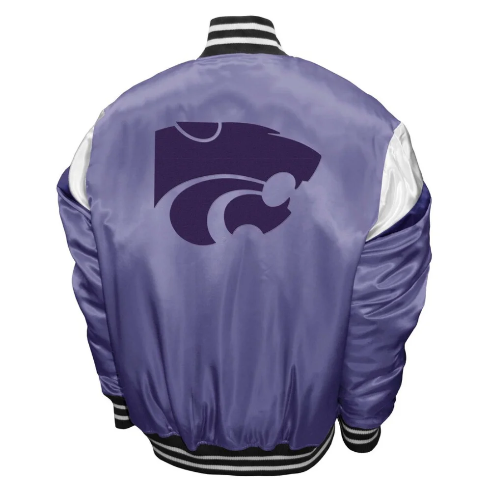 Kansas State Wildcats Power Satin Varsity Jacket - Image 2