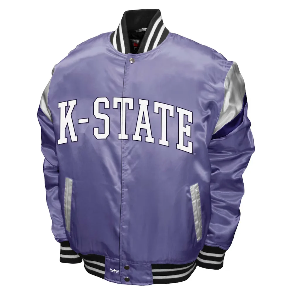 Kansas State Wildcats Power Satin Varsity Jacket