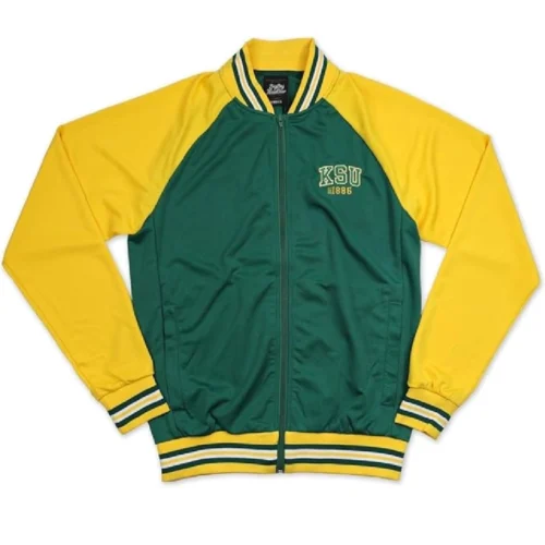 Kentucky State Thorobreds Big Boy Full-Zip Vintage Satin Varsity Jacket