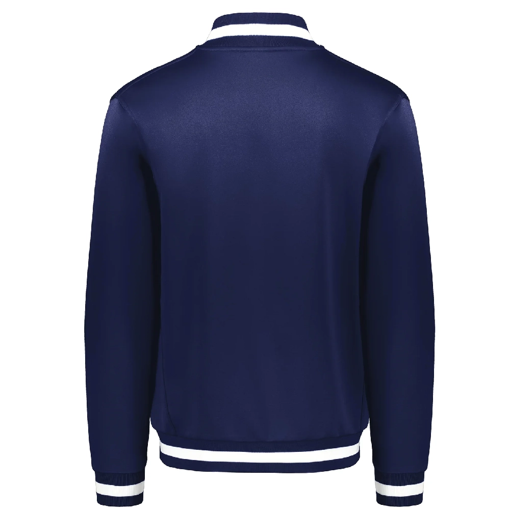 Marquette Golden Eagles Navy Wool Bomber Varsity Jacket - Image 2