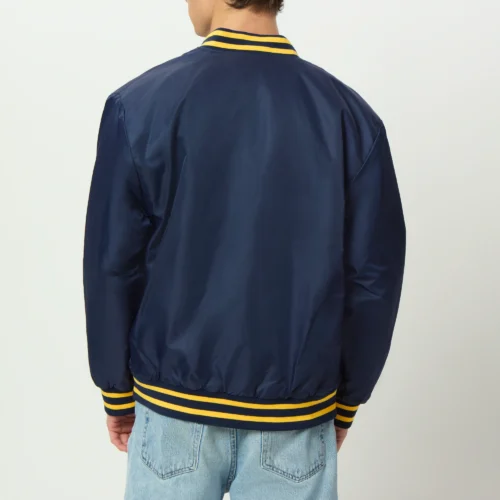 Men's California Golden Bears A-Game Satin Varsity Jacket - Image 3