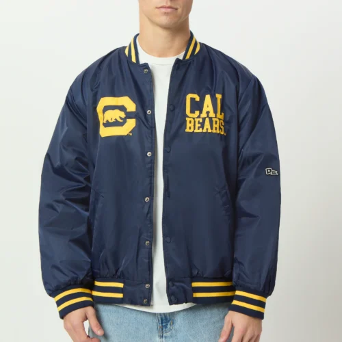 Men's California Golden Bears A-Game Satin Varsity Jacket