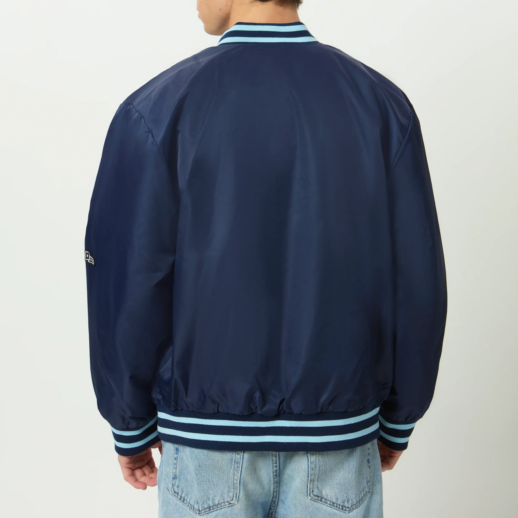 Men's Columbia Lions A-Game Satin Varsity Jacket - Image 3