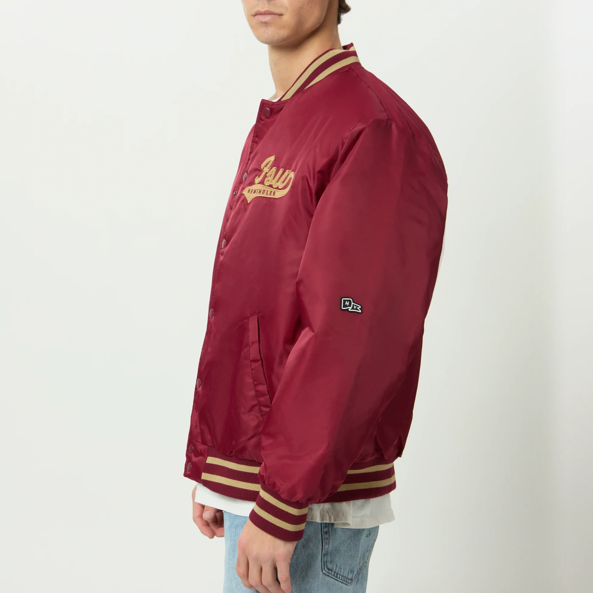 Men's Florida State Seminoles A-Game Satin Varsity Jacket - Image 2