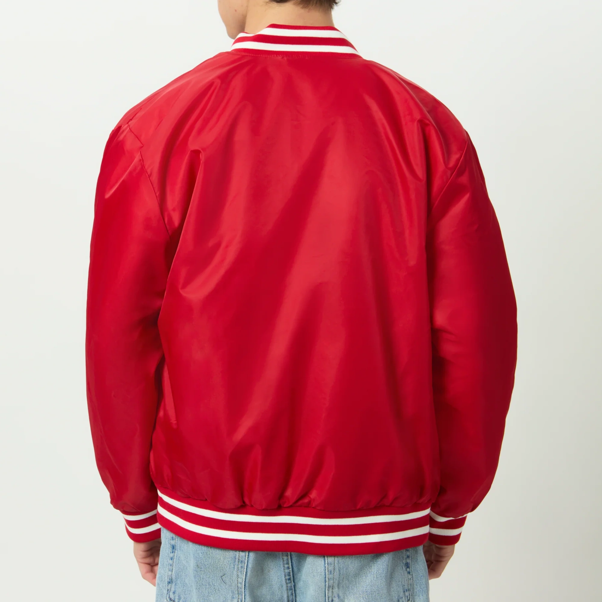 Men's Indiana Hoosiers A-Game Satin Varsity Jacket - Image 3