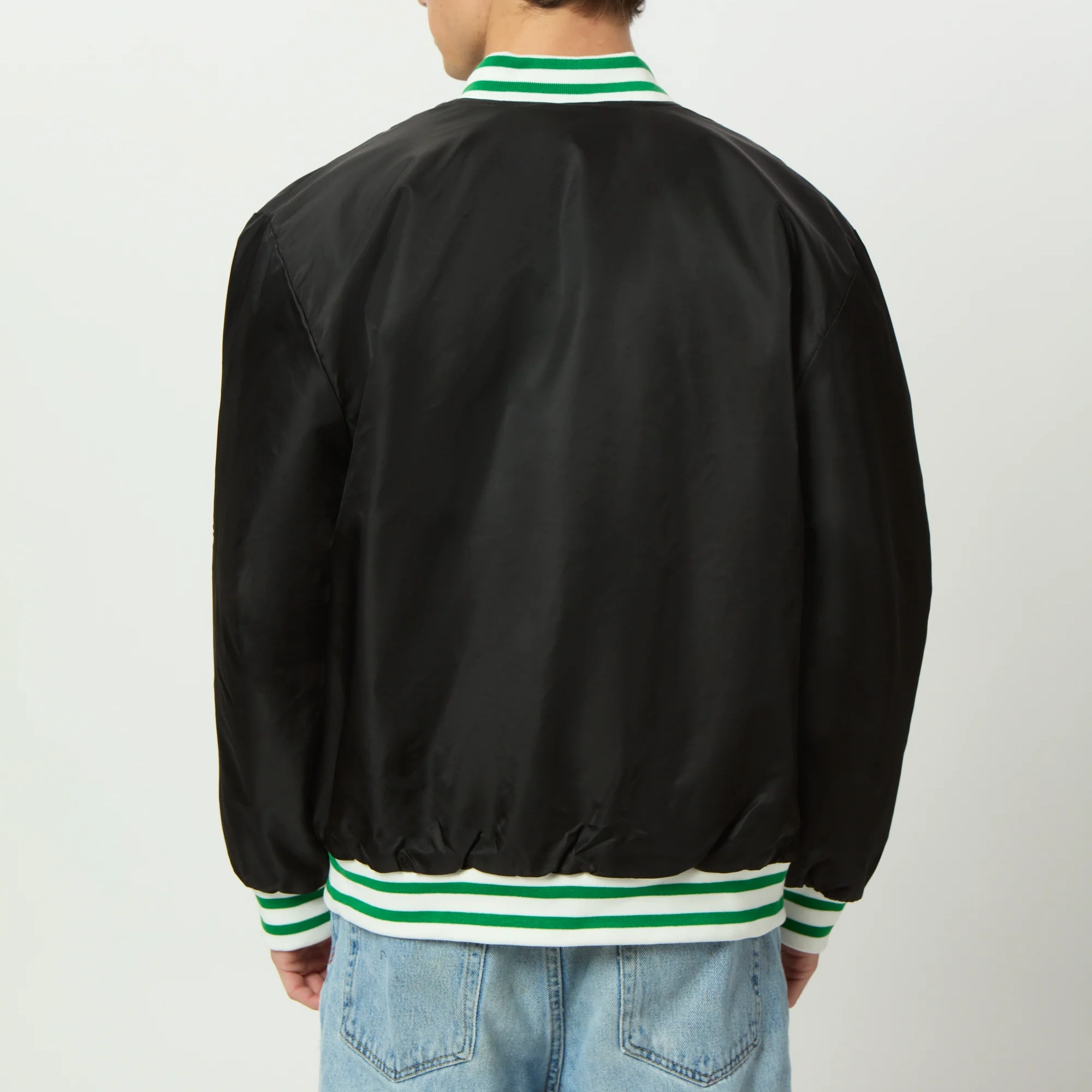 Men's Marshall Thundering Herd A-Game Satin Varsity Jacket - Image 3