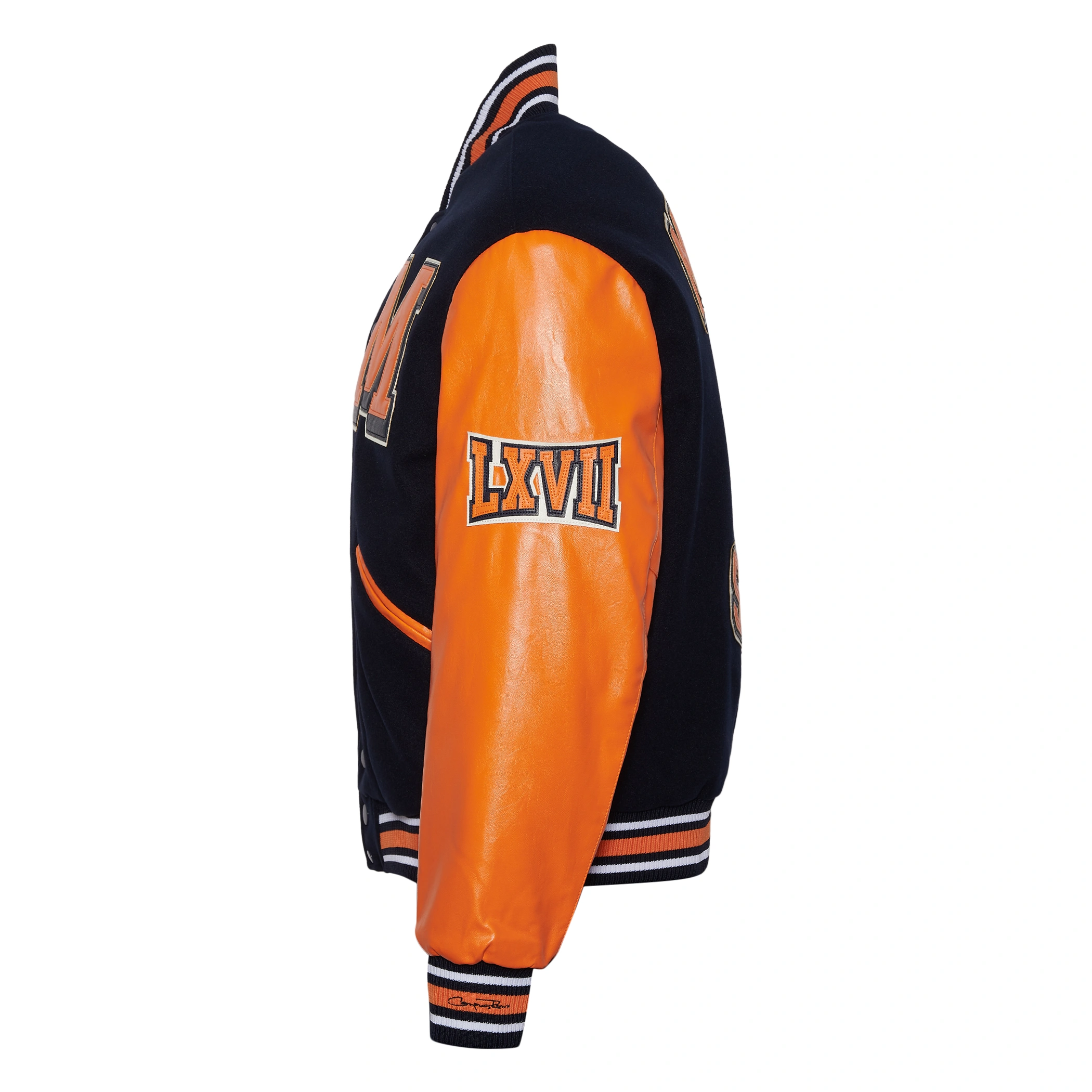 Men's Morgan State Bears Campus Remix Wool & Leather Varsity Jacket - Image 3