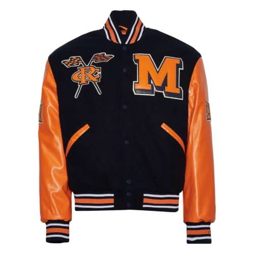 Men's Morgan State Bears Campus Remix Wool & Leather Varsity Jacket