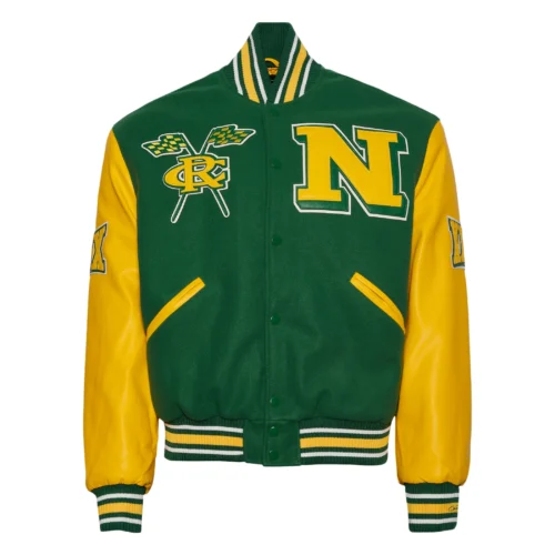 Men's Norfolk State Spartans Campus Remix Wool & Leather Varsity Jacket