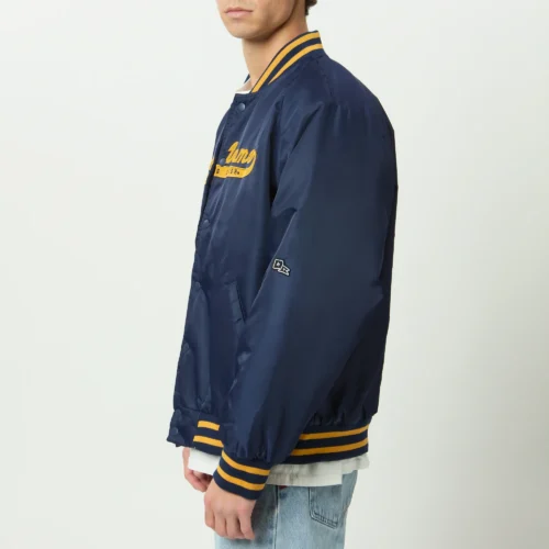 Alternative view of Men's Notre Dame Fighting Irish A-Game Satin Varsity Jacket
