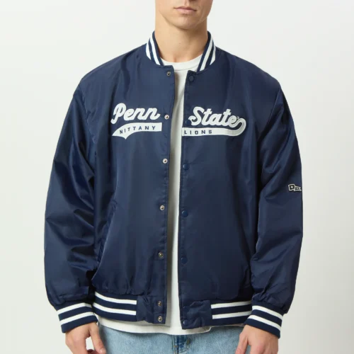 Men's Penn State Nittany Lions A-Game Satin Varsity Jacket