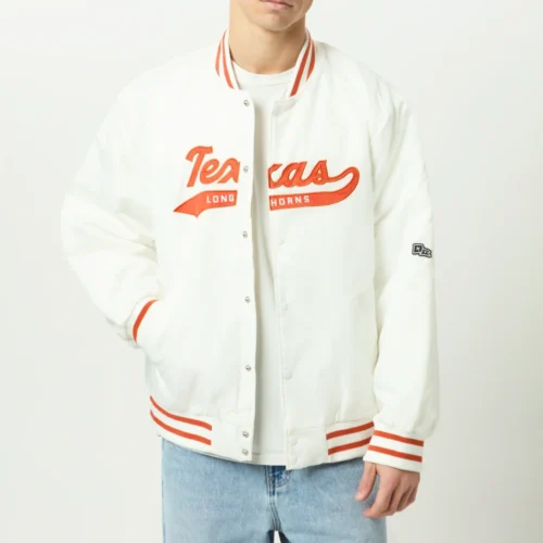 Men's Texas Longhorns A-Game Satin Varsity Jacket