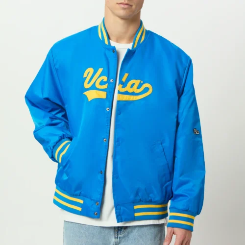 Men's UCLA Bruins A-Game Satin Varsity Jacket