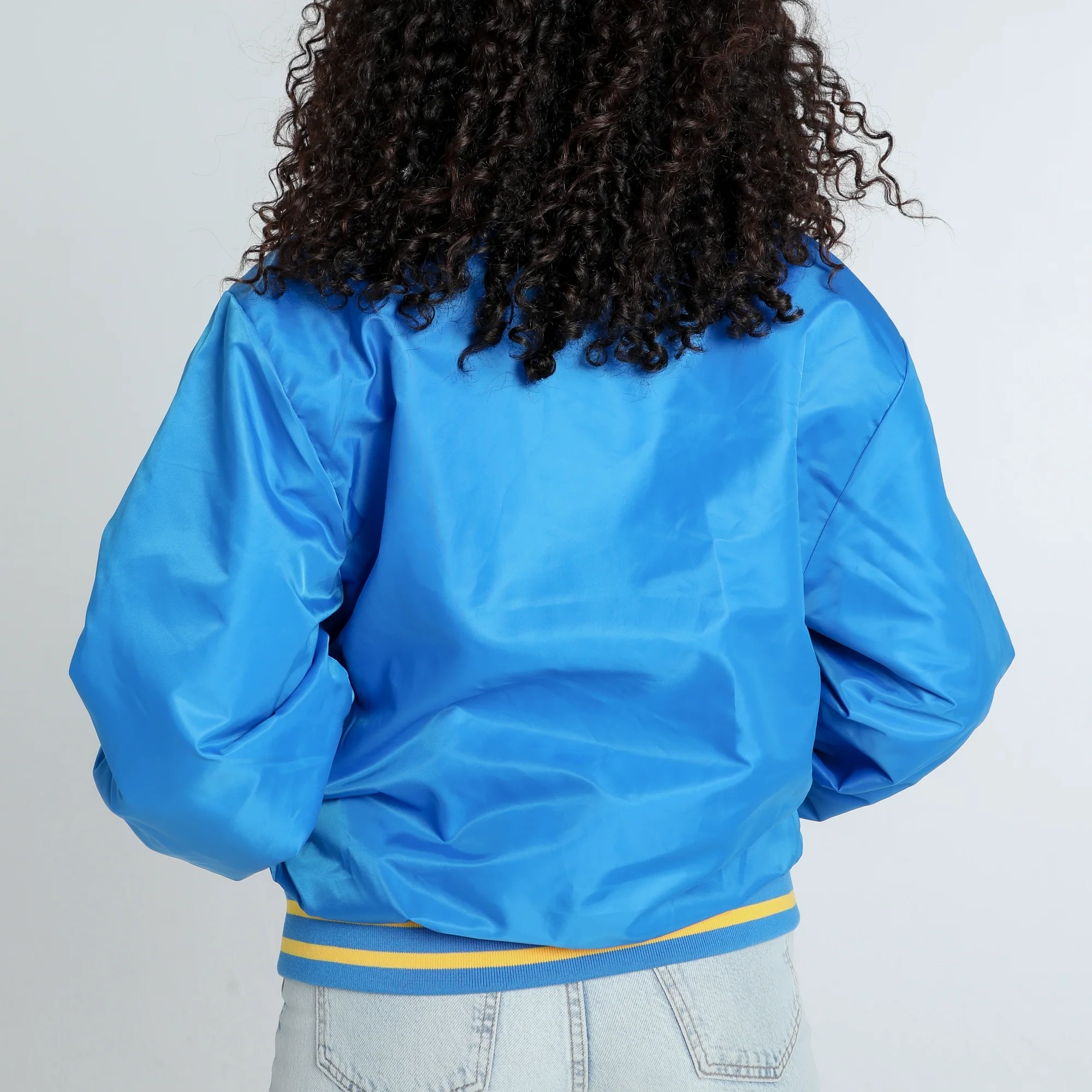 Women's UCLA Bruins A-Game Satin Varsity Jacket - Image 3