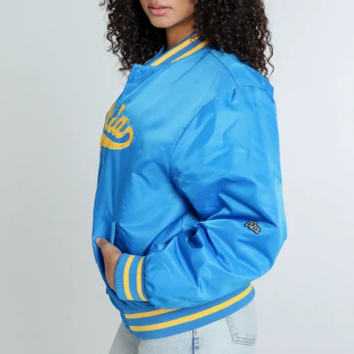 Alternative view of Women's UCLA Bruins A-Game Satin Varsity Jacket