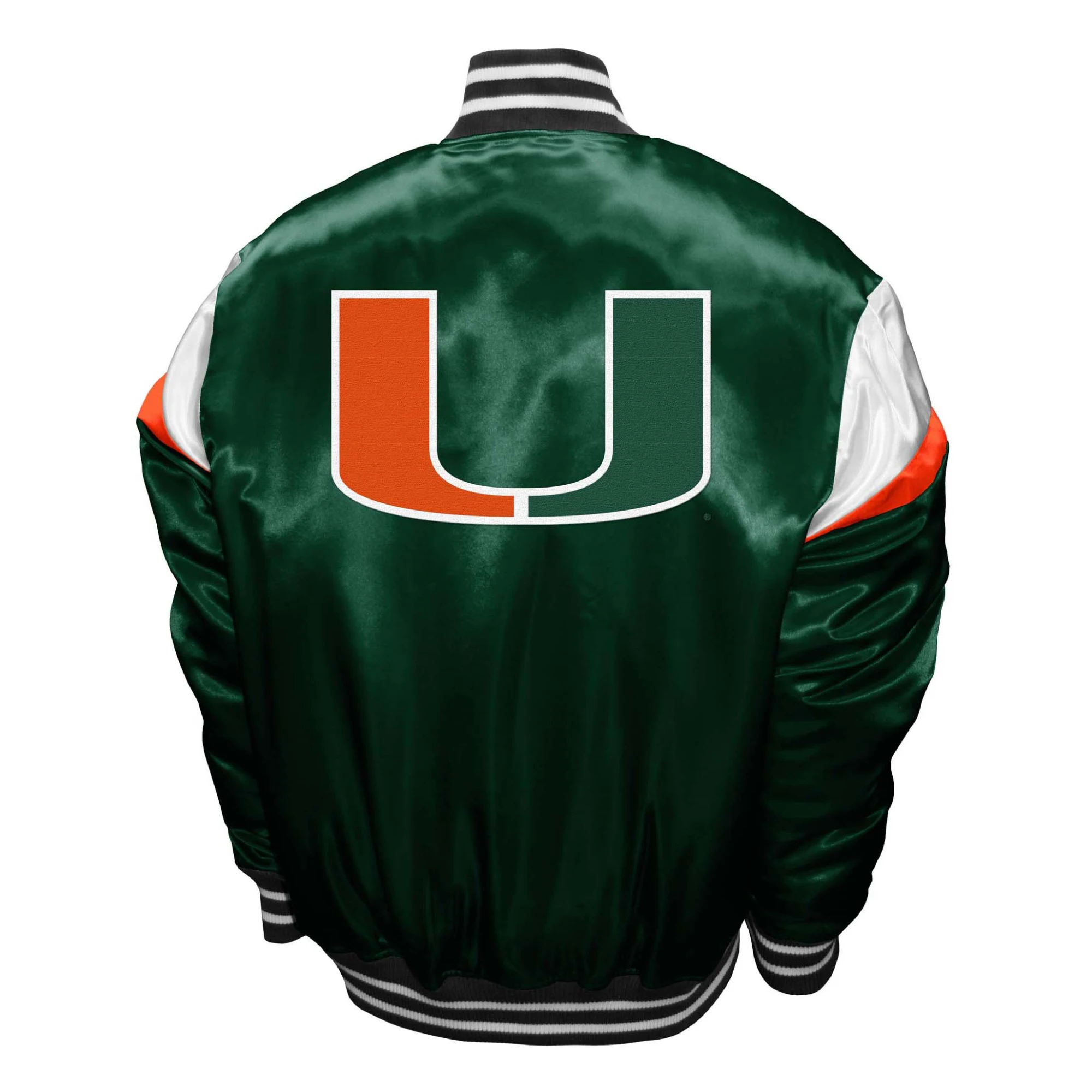 Miami Hurricanes Power Satin Varsity Jacket - Image 2