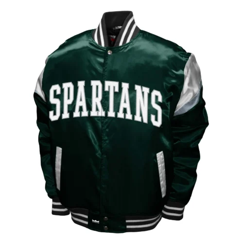 Michigan State Spartans  Power Satin Varsity Jacket