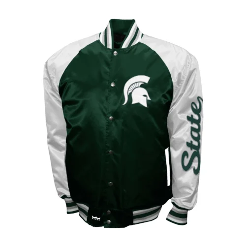 Michigan State Spartans The Game Satin Varsity Jacket