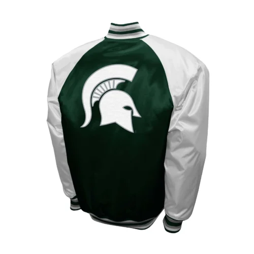 Alternative view of Michigan State Spartans  The Game Satin Varsity Jacket