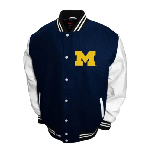 Michigan Wolverines Graduate Wool & Leather Varsity Jacket