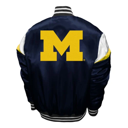 Alternative view of Michigan Wolverines  Power Satin Varsity Jacket