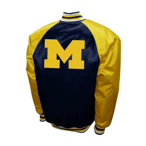Alternative view of Michigan Wolverines  The Game Satin Varsity Jacket