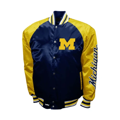 Michigan Wolverines The Game Satin Varsity Jacket