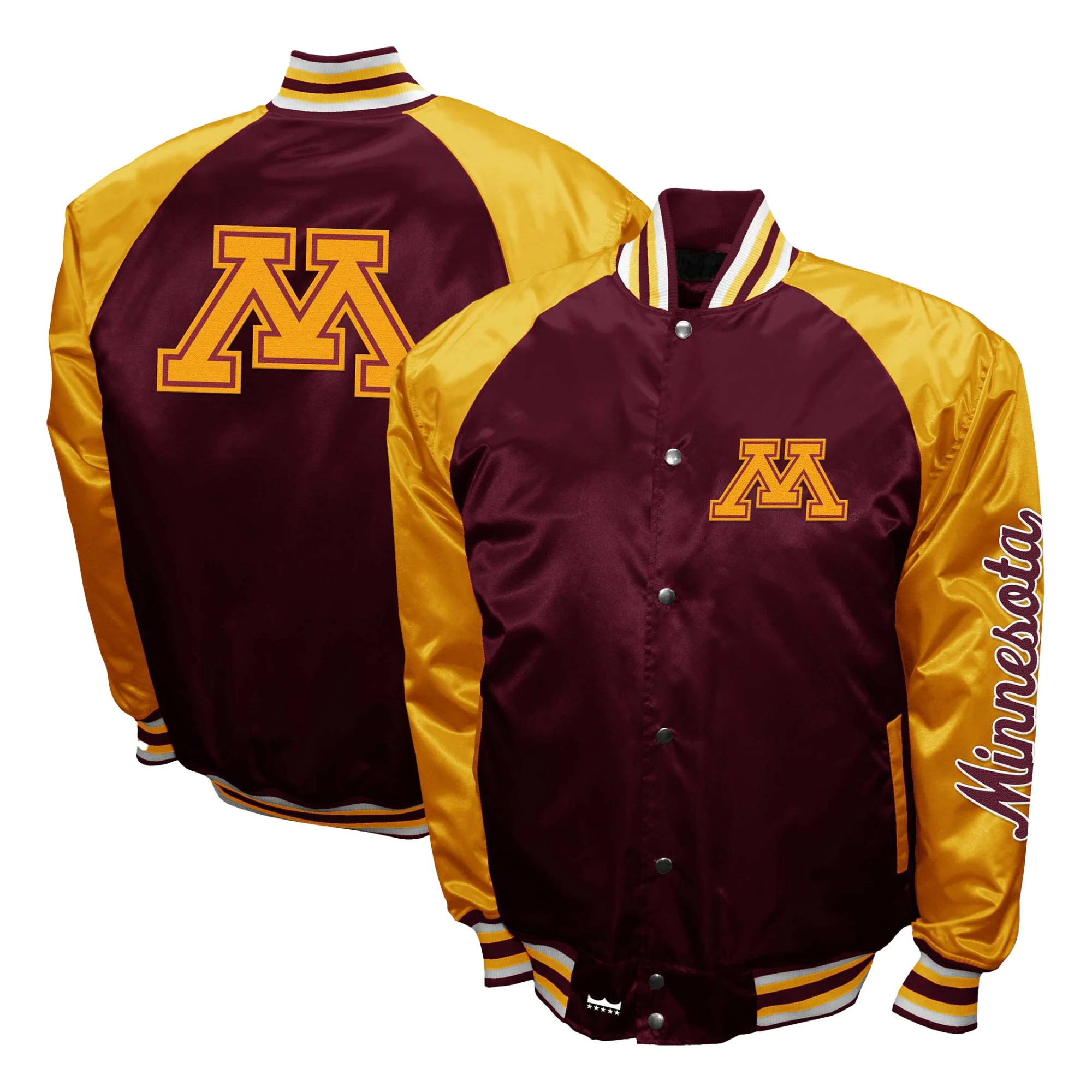 Minnesota Golden Gophers The Game Satin Varsity Jacket - Image 3