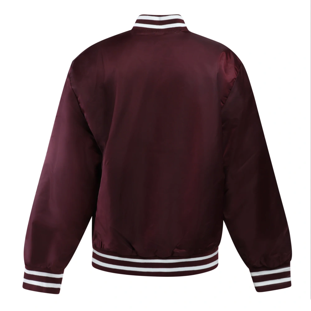 Women's Mississippi State Bulldogs A-Game Satin Varsity Jacket - Image 6