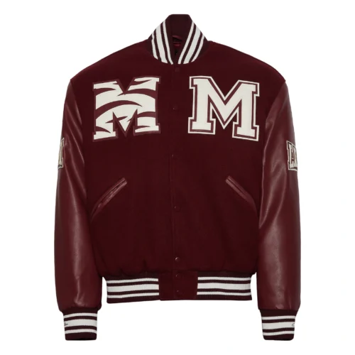 Morehouse Maroon Tigers Campus Remix Wool & Leather Varsity Jacket