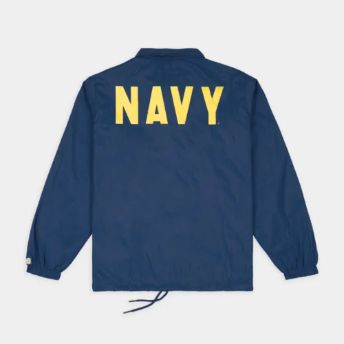 Alternative view of Navy Midshipmen 1985 Logo Coaches Satin Jacket