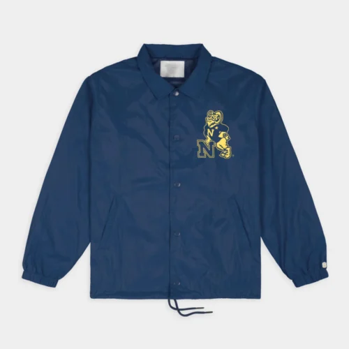 Navy Midshipmen 1985 Logo Coaches Satin Jacket