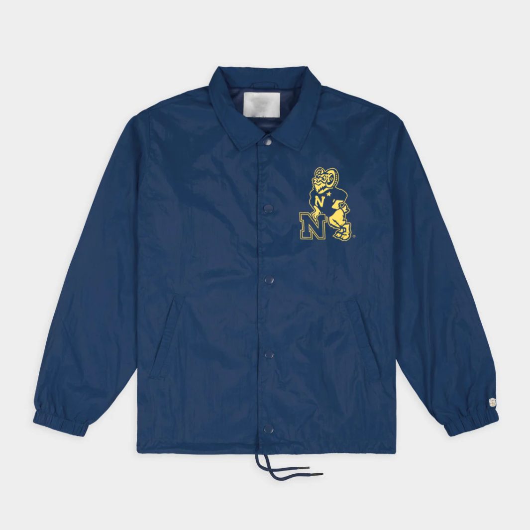 Navy Midshipmen 1985 Logo Coaches Satin Jacket