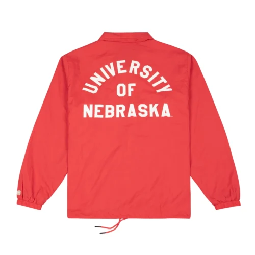 Alternative view of Nebraska Cornhuskers Football Helmet Coaches Satin Jacket