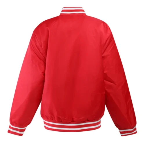 Men's Nebraska Cornhuskers A-Game Satin Varsity Jacket - Image 5