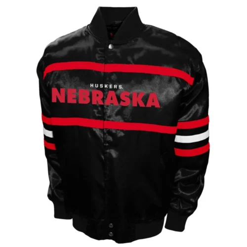 Nebraska Cornhuskers 2nd Era Satin Varsity Jacket