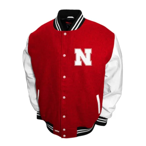 Nebraska Cornhuskers Graduate Wool & Leather Varsity Jacket