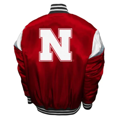 Alternative view of Nebraska Cornhuskers  Power Satin Varsity Jacket