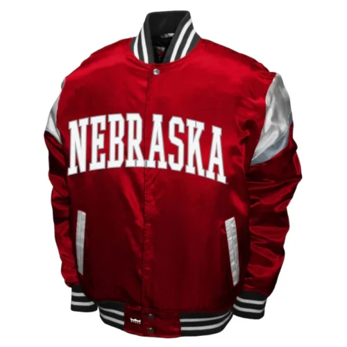 Nebraska Cornhuskers  Power Satin Varsity Jacket