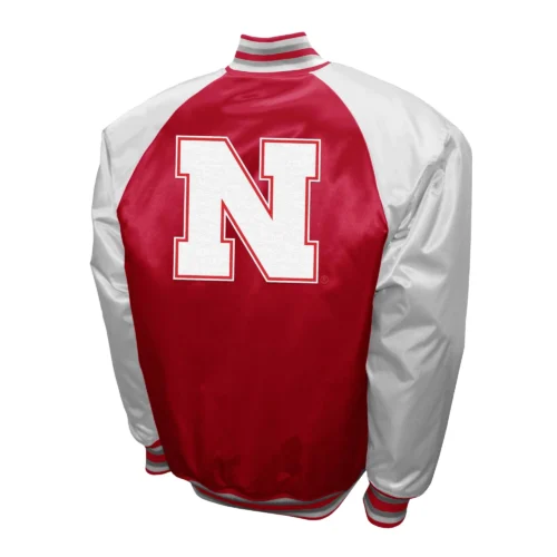 Alternative view of Nebraska Cornhuskers  The Game Satin Varsity Jacket