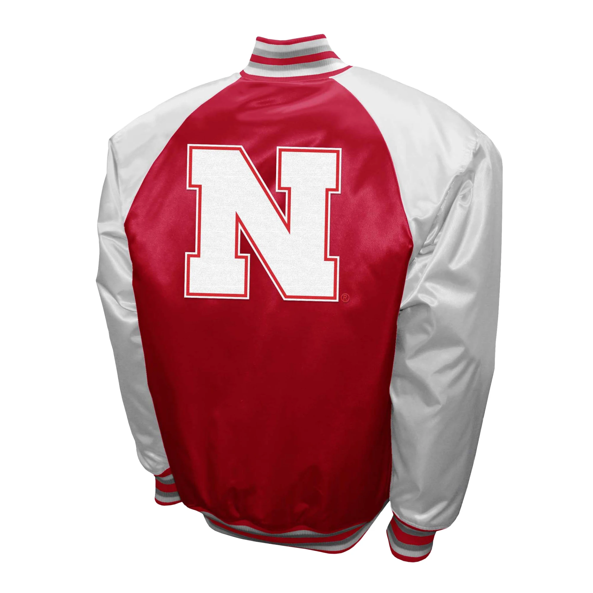 Nebraska Cornhuskers The Game Satin Varsity Jacket - Image 2