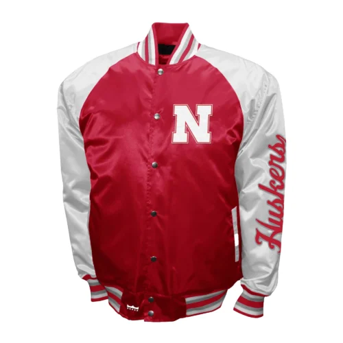 Nebraska Cornhuskers  The Game Satin Varsity Jacket