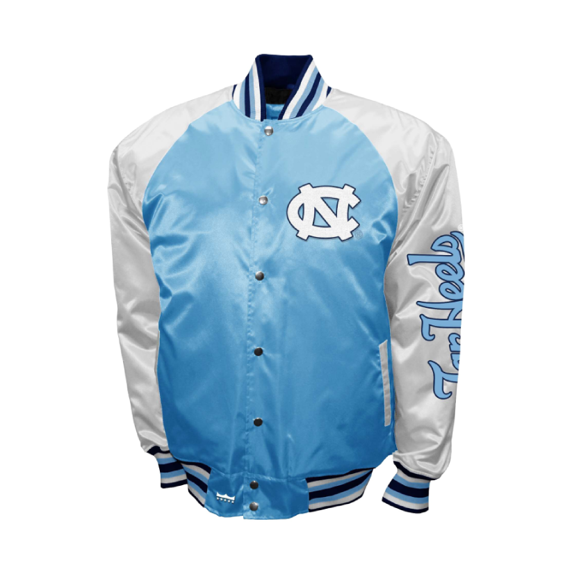 North Carolina Tar Heels The Game Satin Varsity Jacket