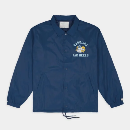 North Carolina Tar Heels Retro Rameses Coaches Satin Jacket